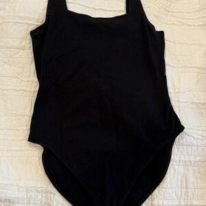 Old Navy sleeveless tank bodysuit black size small